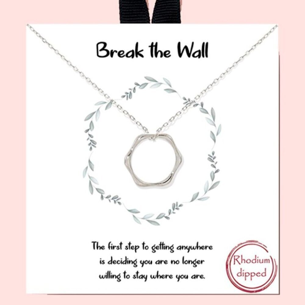 157. Break the Wall White Gold Dipped